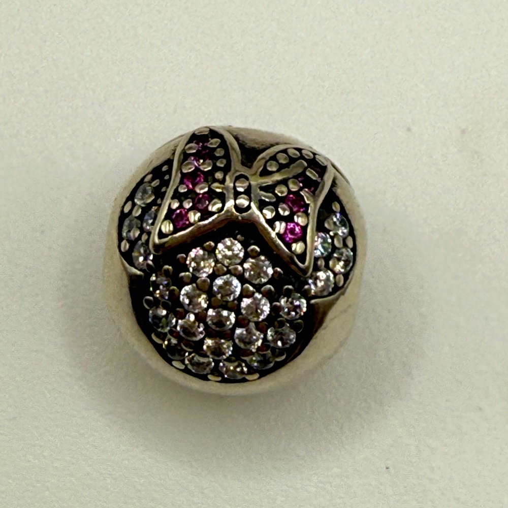 Pandora Disney CZ Minnie Pave’ Safety Clip/Clasp - NEW!